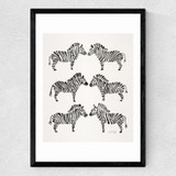 Black-Zebras Medium Black Frame