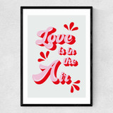 Love Is In The Air Narrow Black Frame