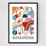 Kindness Narrow Black Frame