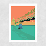 St Paul's and Millennium Bridge Unframed Print