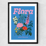 Flora Medium Black Frame