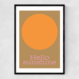 Hello Sunshine Narrow Black Frame