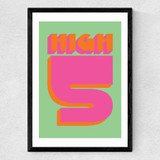 High 5 Medium Black Frame