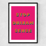 Stop Making Sense Narrow Black Frame