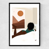 Sunday's Narrow Black Frame