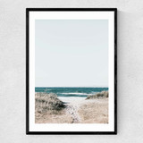 Sea View Narrow Black Frame