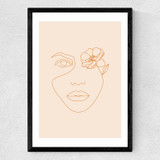 Flower Eye Medium Black Frame