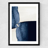 Watercolour VII Medium Black Frame