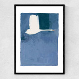 The Swan II Narrow Black Frame