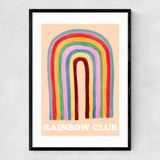 Rainbow Club Narrow Black Frame