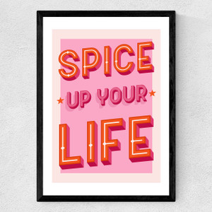 Spice Up Your Life Medium Black Frame