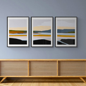 Peaceful Calm of Evening Triptych Lifestyle