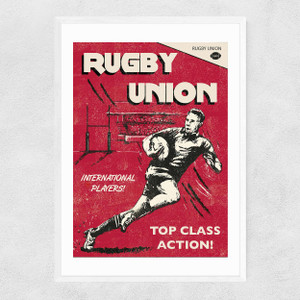 Rugby Narrow White Frame