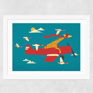 Red Barons by Jay Fleck Wide White Frame