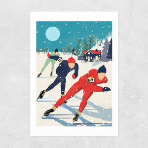 Speed Skaters Unframed Print