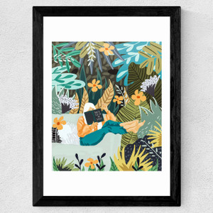 How to Live in the Jungle Wide Black Frame