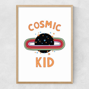 Cosmic Kid Narrow Oak Frame