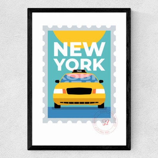 New York by Rocket Jack Medium Black Frame