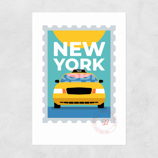 New York by Rocket Jack Unframed Print