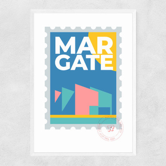 Margate by Rocket Jack Narrow White Frame