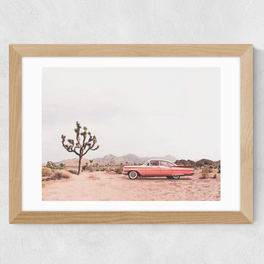 In the Desert Wide Oak Frame