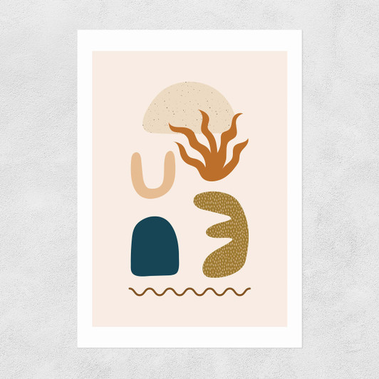Boho Shapes Unframed Print