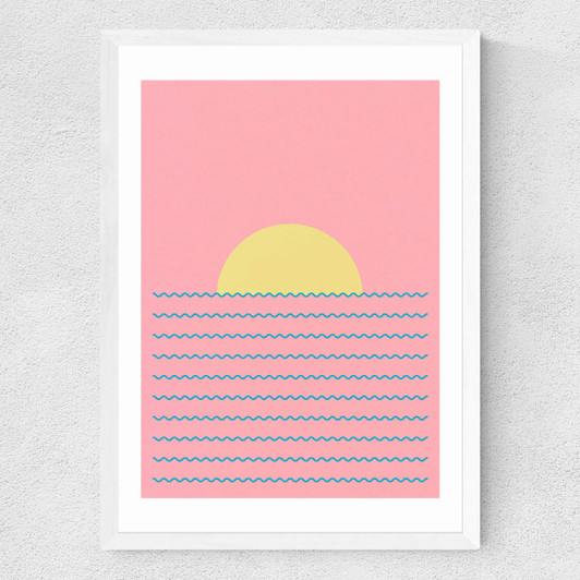 Every Day The Sun Rises Medium White Frame