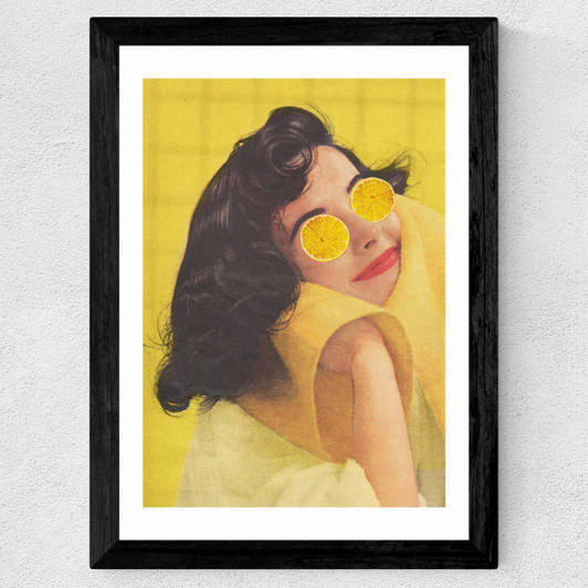 Squeeze the Day Wide Black Frame