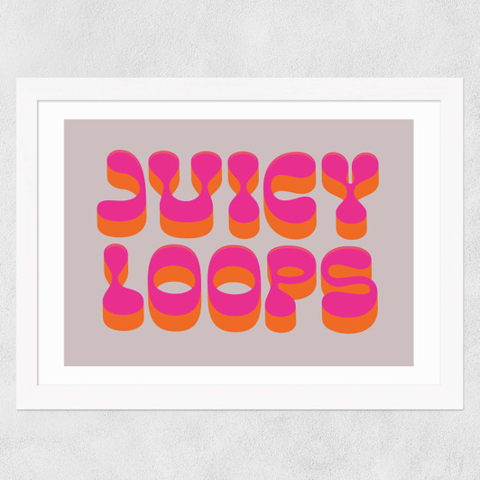 Juicy Loops Wide White Frame