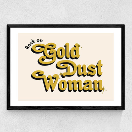 Rock on Gold Dust Woman Medium Black Frame