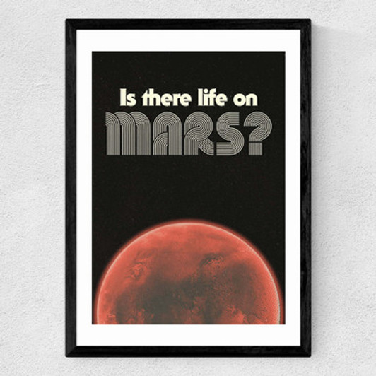 Mars by HollieGraphik Medium Black Frame