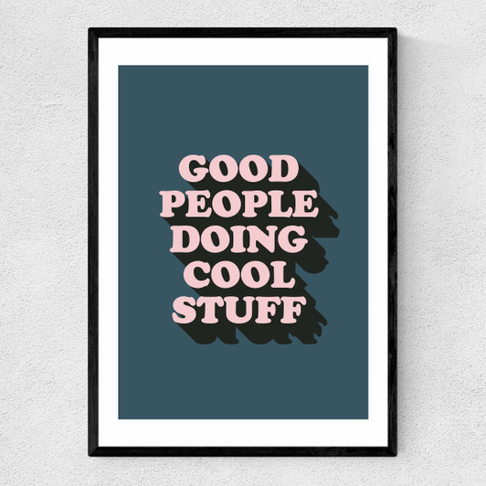 Good People Narrow Black Frame
