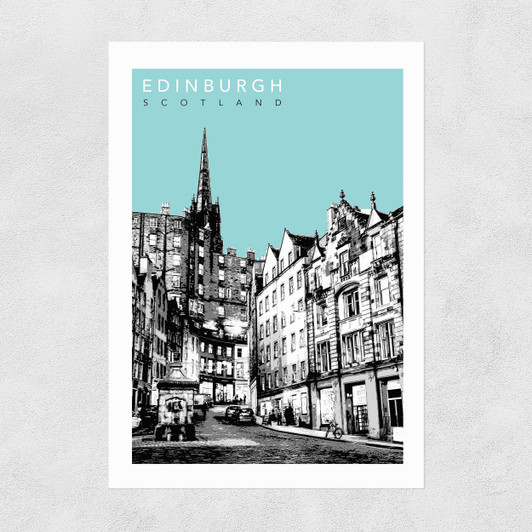 Edinburgh Cityscape Unframed Print