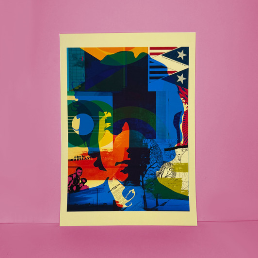 Who Is Bob Dylan? Unframed Print
