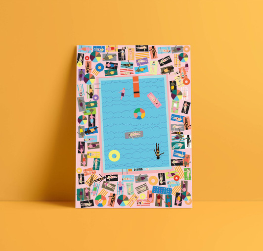 Pool Unframed Print