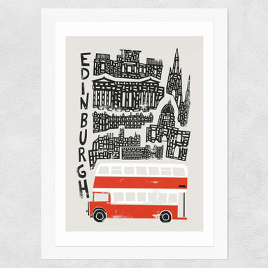 Edinburgh by Fox and Velvet Wide White Frame