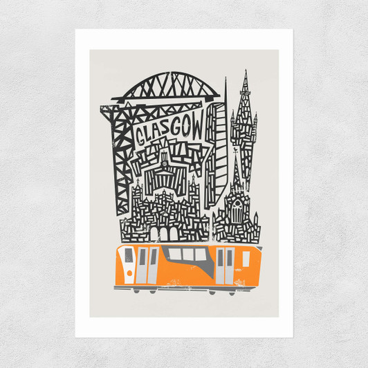 Glasgow by Fox and Velvet Unframed Print