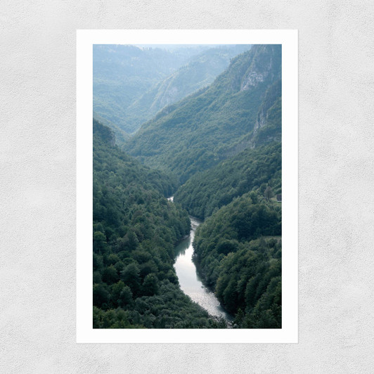 The River Through The Forest Unframed Print