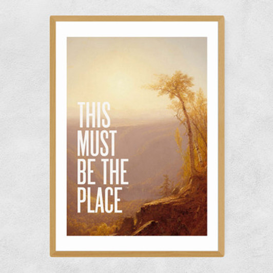 This Must Be The Place by Oh Fine! Art Narrow Oak Frame