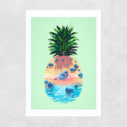 Pineapple Island Unframed Print