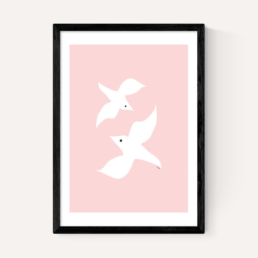 Love Birds In Pink
