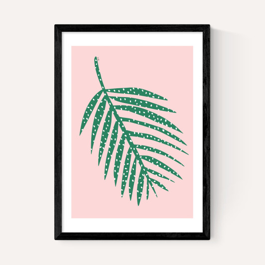 Polka Dot Leaf In Pink