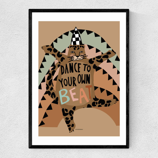 Dancing Lep Narrow Black Frame