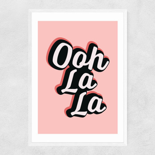 Ooh La La by The Native State Narrow White Frame