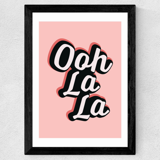 Ooh La La by The Native State Wide Black Frame