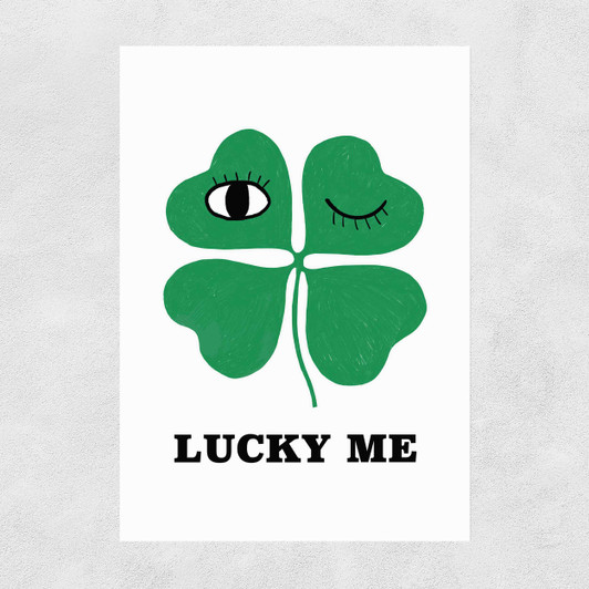 Lucky Me by Kid of the Village Narrow Black Frame