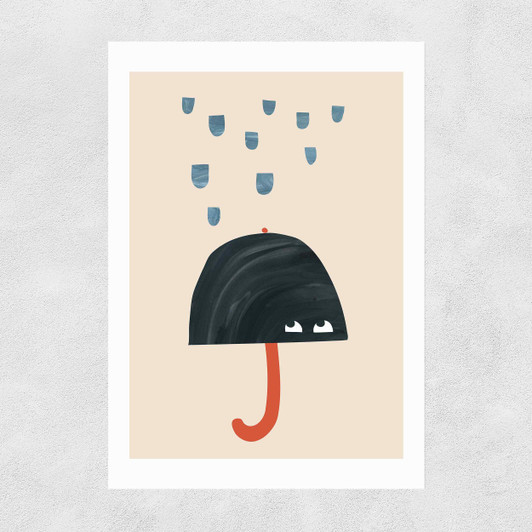 Umbrella by Kid of the Village Unframed Print