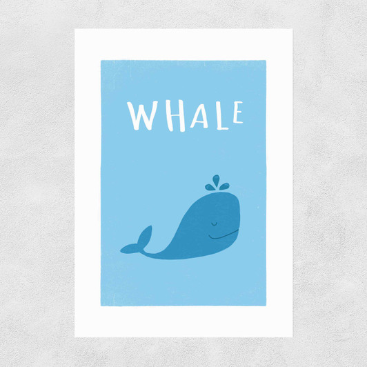 Whale by Rocket Jack Narrow Black Frame