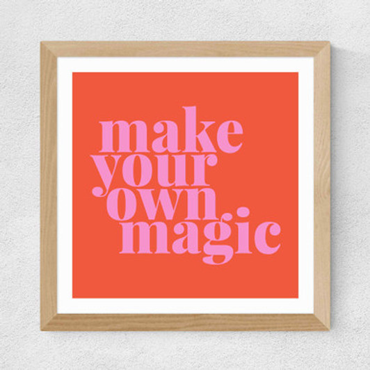 Make Your Own Magic  Wide Oak Frame