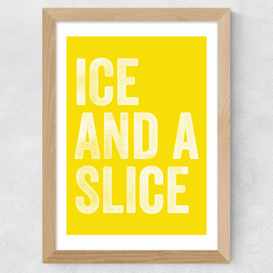 Ice & Slice Wide Oak Frame